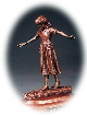 bronze sculptures of children